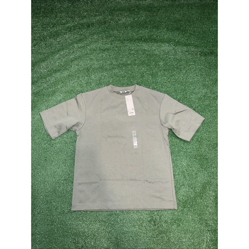 Uniqlo U AIRism Cotton Oversized T-Shirt Green Small